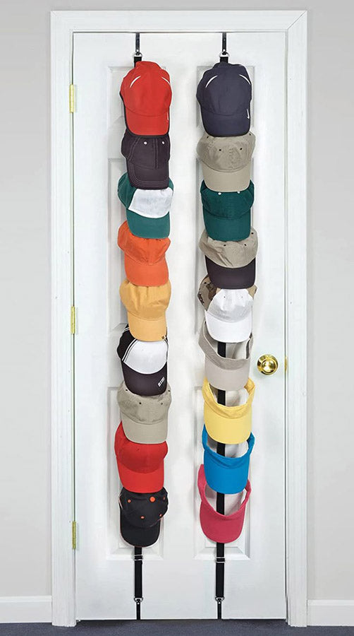 Fitted Hat Baseball Cap Holder For Closet Over The Door Hat Rack
