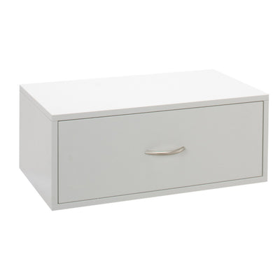 Double Hang One-Drawer O-Box - White
