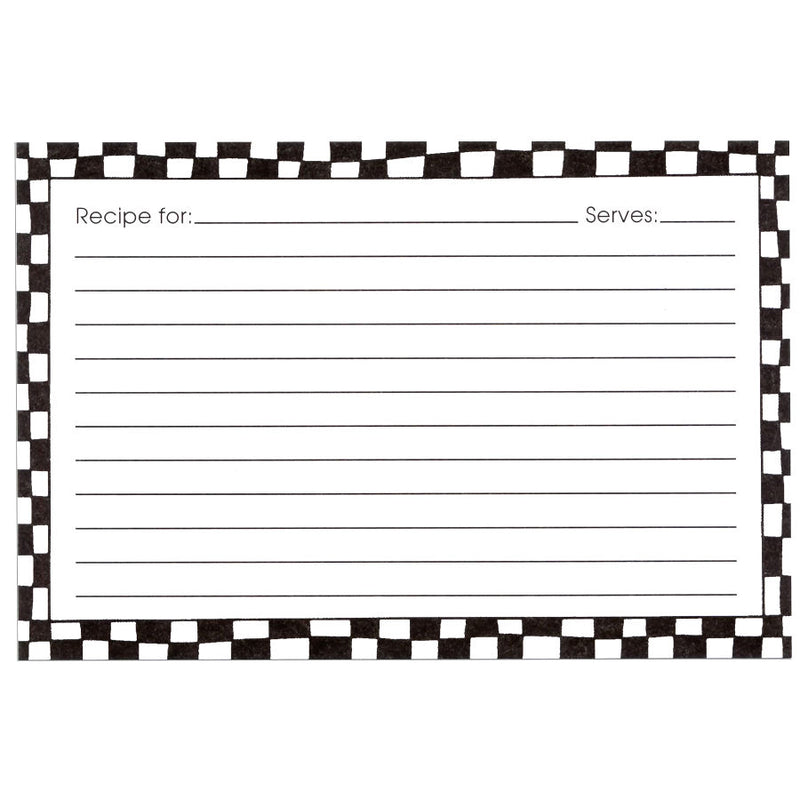 4 x 6 Recipe Cards - Abstract Cafe