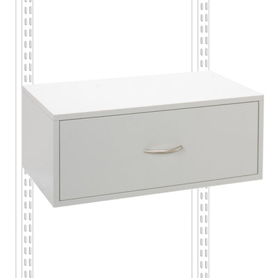 Double Hang One-Drawer O-Box - White