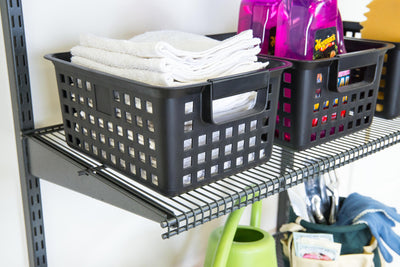 freedomRail 12 Inch Profile Wire Shelving - Granite