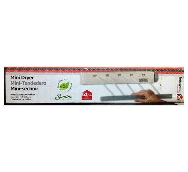 Outdoor - Indoor Retractable 5-Line Clothesline