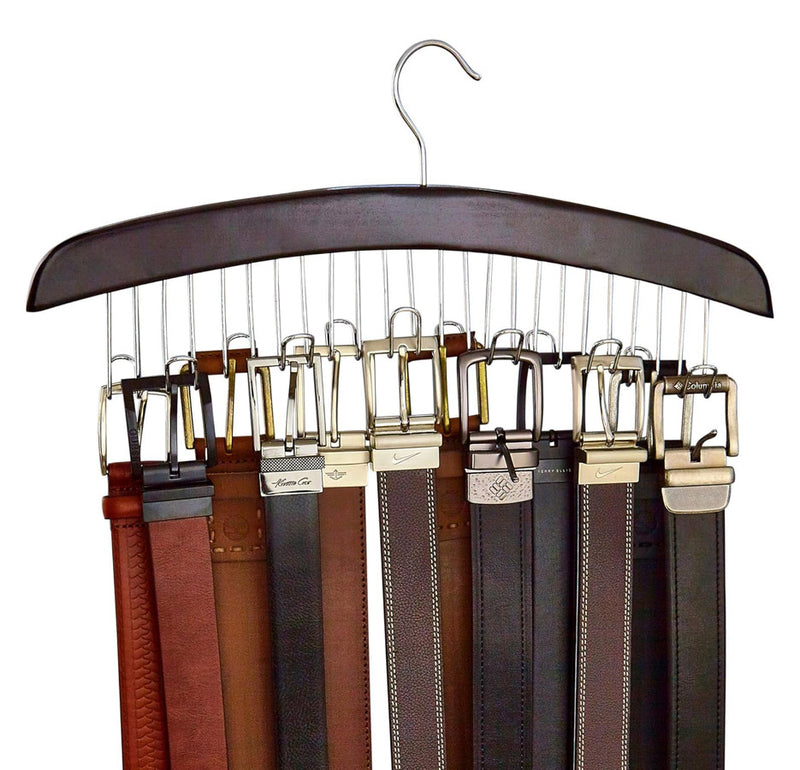 Wood Belt Hanger - Walnut