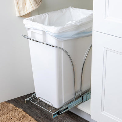 Sliding Cabinet Trash Can - 36 Quart