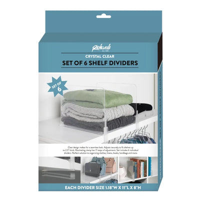 Clear Shelf Divider