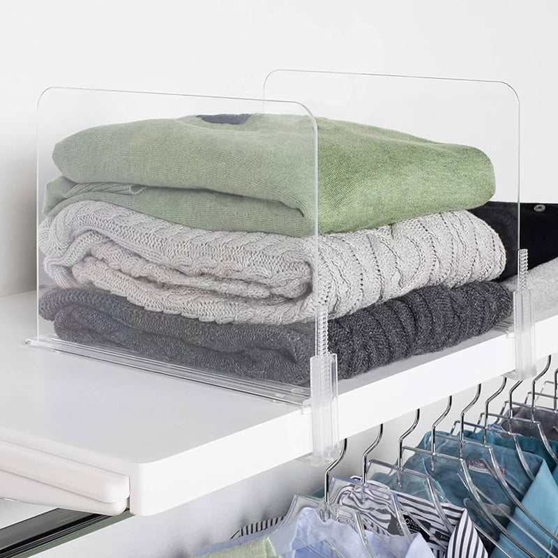 Clear Shelf Divider