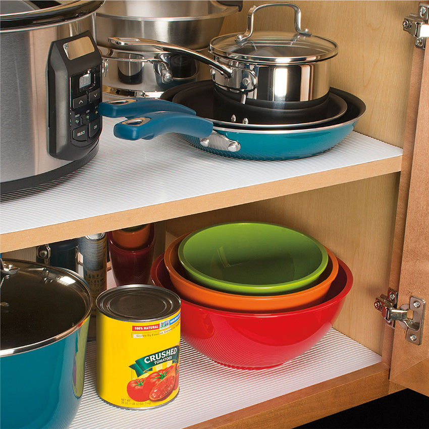 Ribbed Shelf and Cabinet Liner - White – Organize-It