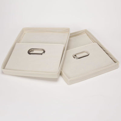 Collapsible Storage Box Set of 2 - Natural