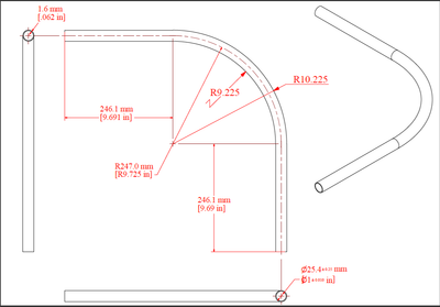Rounded Corner Closet Rod Kit