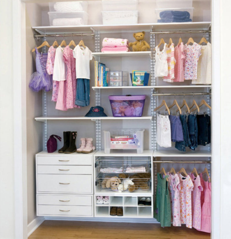 Double Hang Two-Drawer O-Box - White