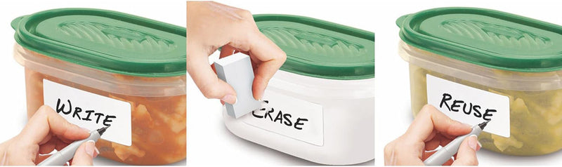 Erasable Food Container Labels