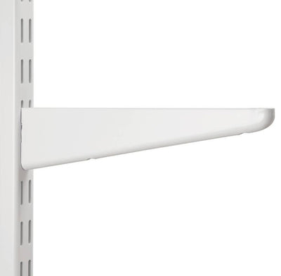 12.5 Inch Wood Shelf Bracket for Shelf Screws - White