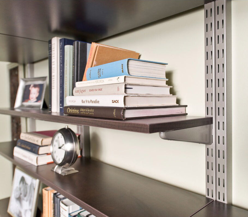 freedomRail 12 Inch Solid Shelf - Chocolate Pear