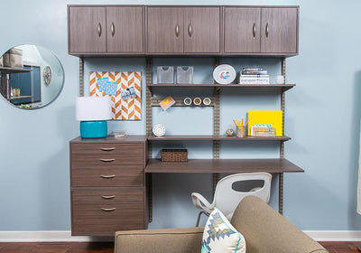 freedomRail Wood Desktop Shelf - Driftwood