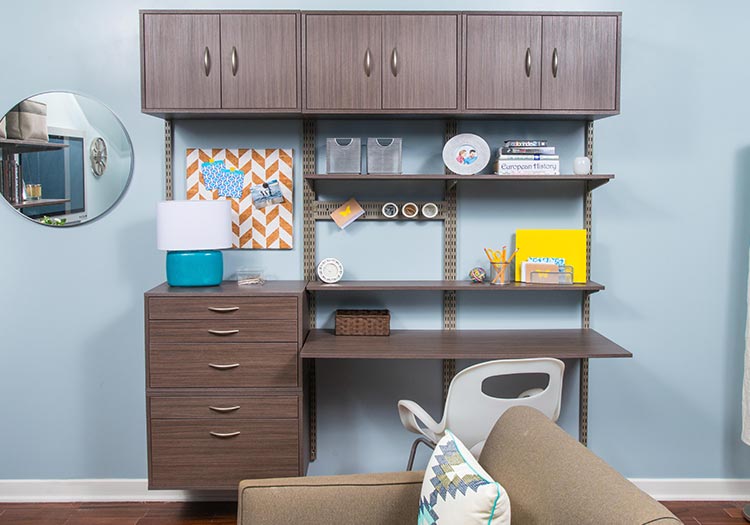 freedomRail Wood Desktop Shelf - Driftwood