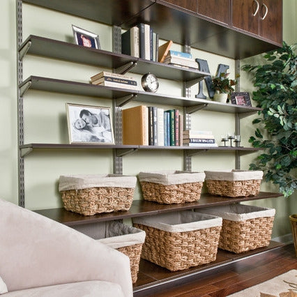 freedomRail 14 Inch Solid Shelf - Chocolate Pear