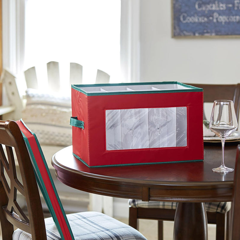 Holiday Stemware Storage Chest