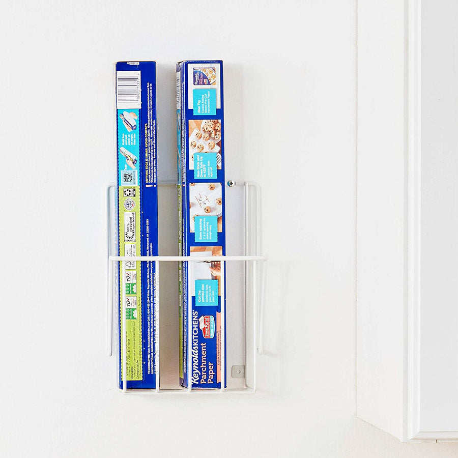 Mounted Kitchen Wrap Organizer - White – Organize-It