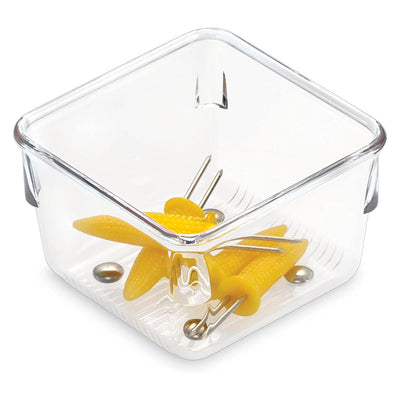 Narrow Clear Plastic Drawer Organizer - Square