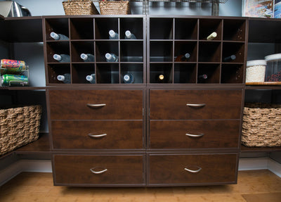 freedomRail O-Box Cubby Unit  - Chocolate Pear