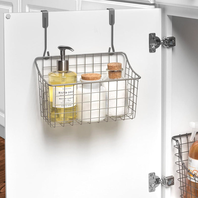 Over the Cabinet Door Basket - Nickel
