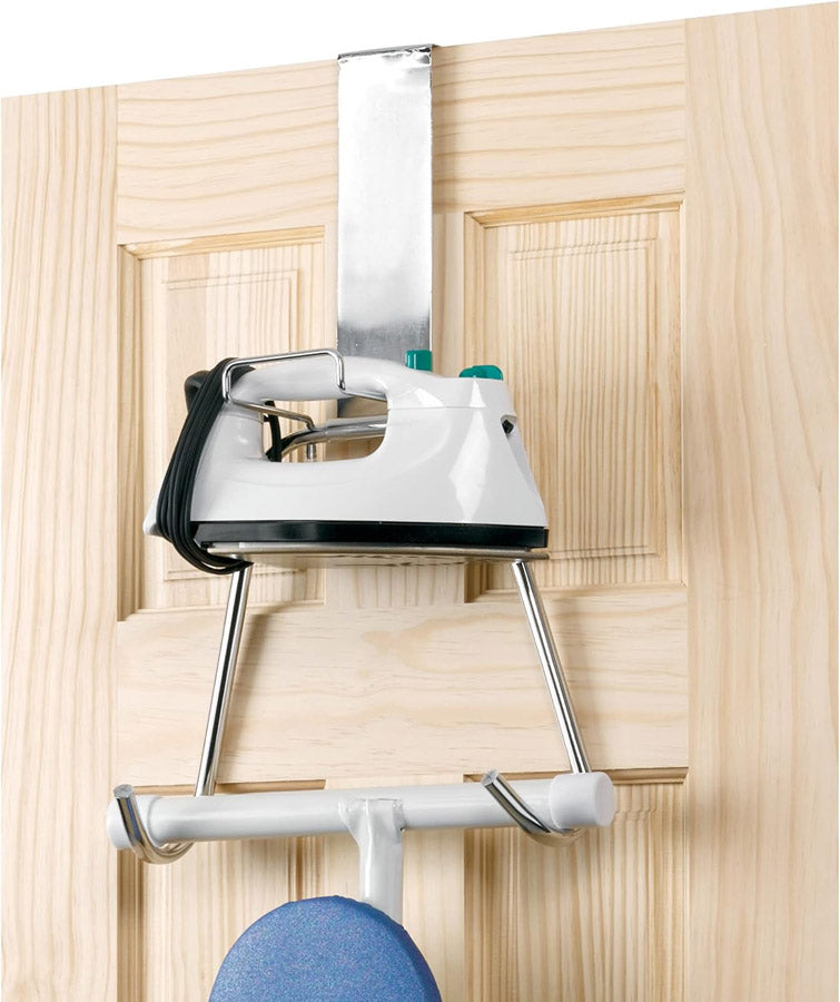 Over the Door Iron and Board Holder Chrome Organize It