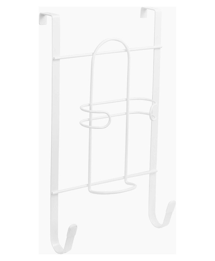 Over the Door Iron - Board Storage Rack - White