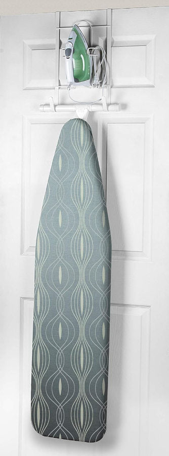 Over the Door Iron - Board Storage Rack - White