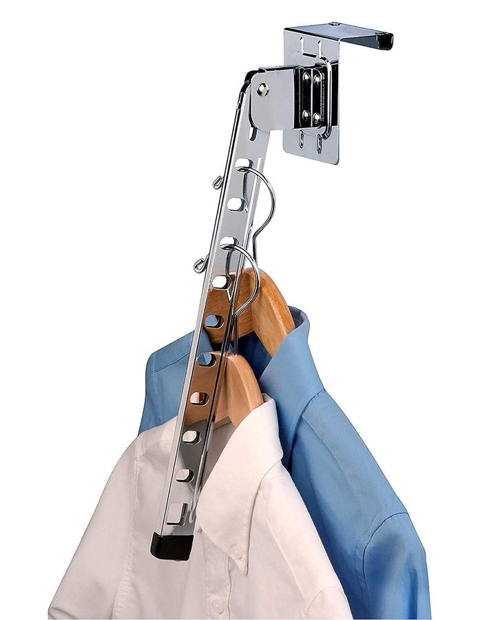 Over Door Swing Arm Hanger Valet - Chrome