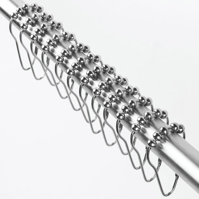 Roller Shower Curtain Rings - Chrome