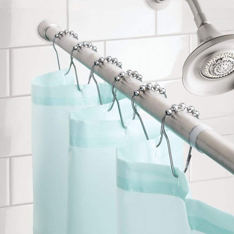 Roller Shower Curtain Rings - Chrome