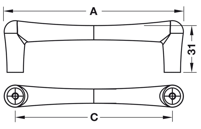 Savoy Cabinet Handle