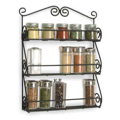 Scroll Wall Mount Spice Rack