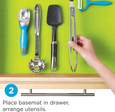 Silicone Drawer Organizer Set - Lime
