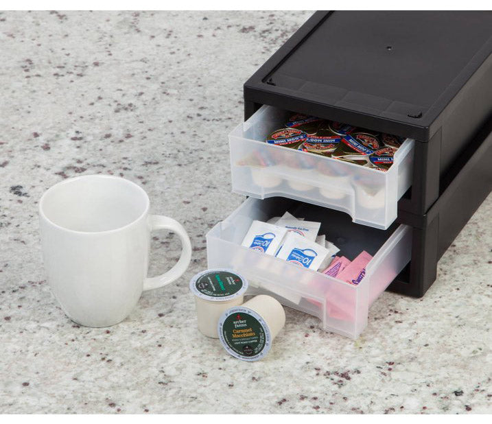 Small Storage Draw Small Stacking Storage Drawer - Black – Organize-It