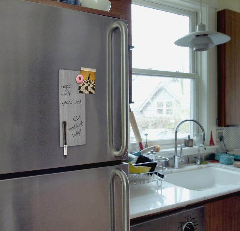Magnetic Dry Erase Board - Silver