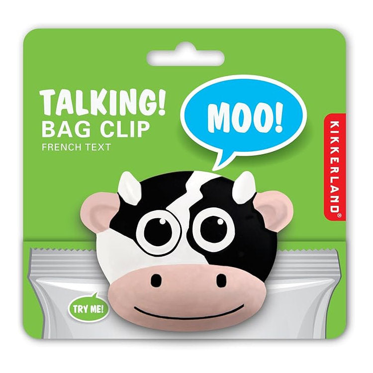 Potato Chip Bag Clip - Talking Cow