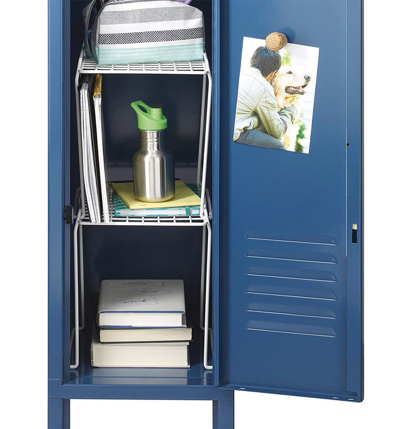 Locker Organizer Shelf - White