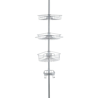 Tension Pole Shower Caddy - Chrome