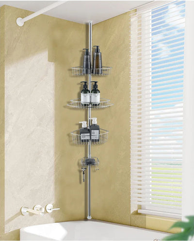 Tension Pole Shower Caddy - Chrome