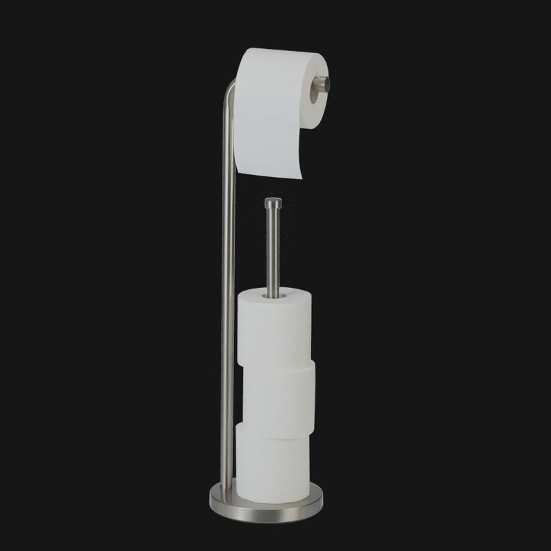 Toilet Paper Stand with Reserve - Nickel