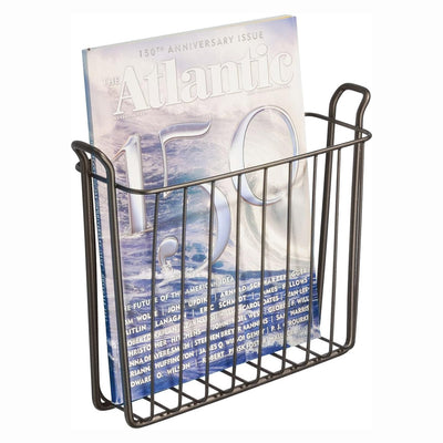 Wall Mount Magazine Rack - Bronze