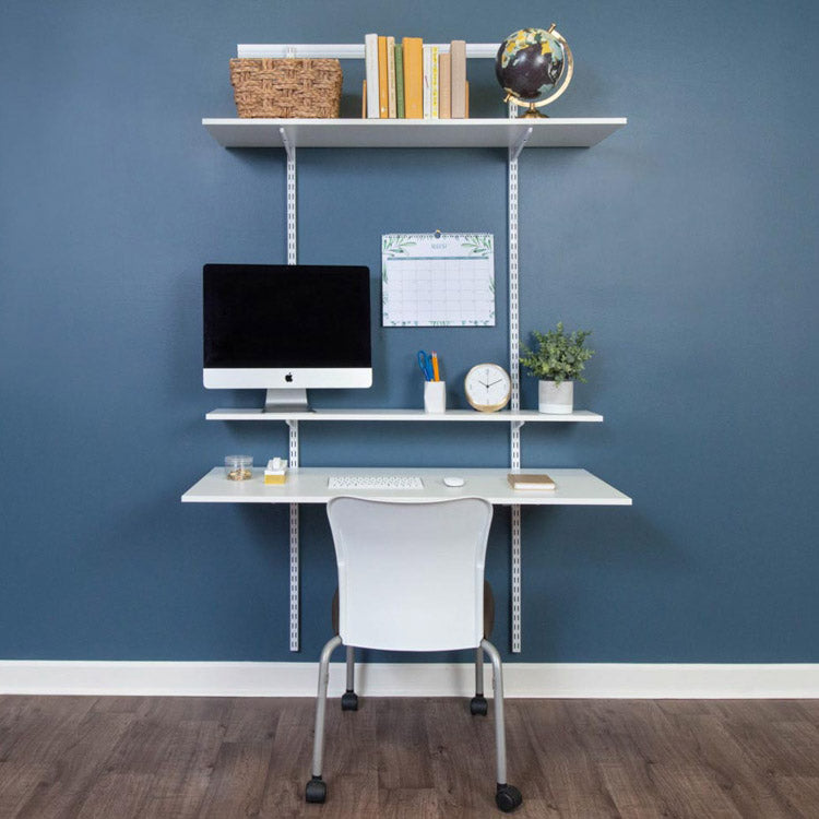 freedomRail Wood Desktop - White