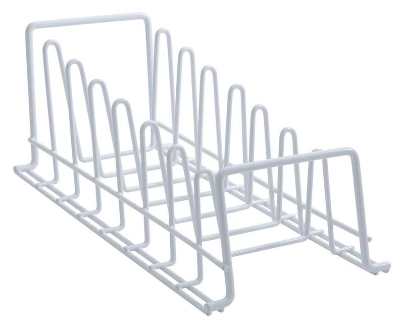 White Wire Lid and Plate Holder