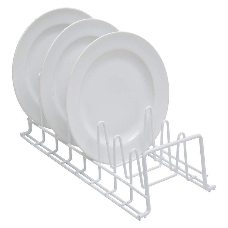White Wire Lid and Plate Holder