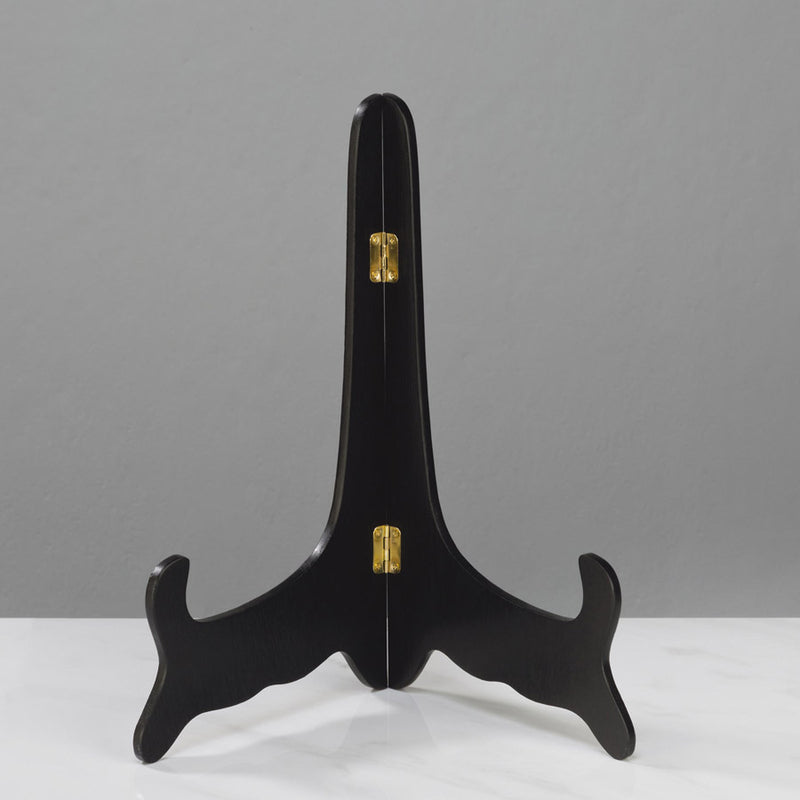Wood Plate Stand - Black