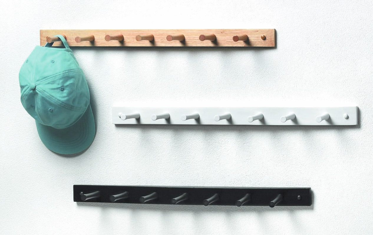 Peg Track Racks Wooden Peg Rack - Seven Peg – Organize-It