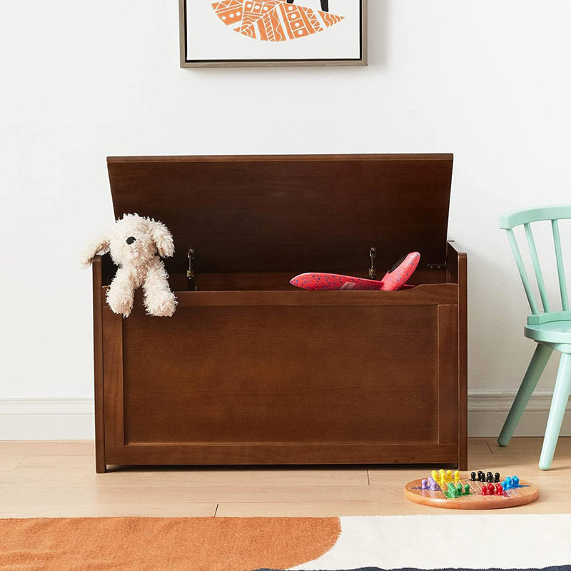 Wood Toy Chest - Walnut