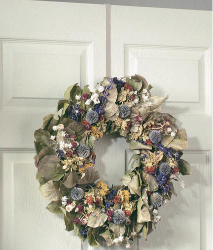 Over the Door Wreath Hanger - Nickel