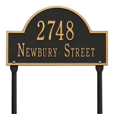 Arch Lawn Address Plaque - Two-Line